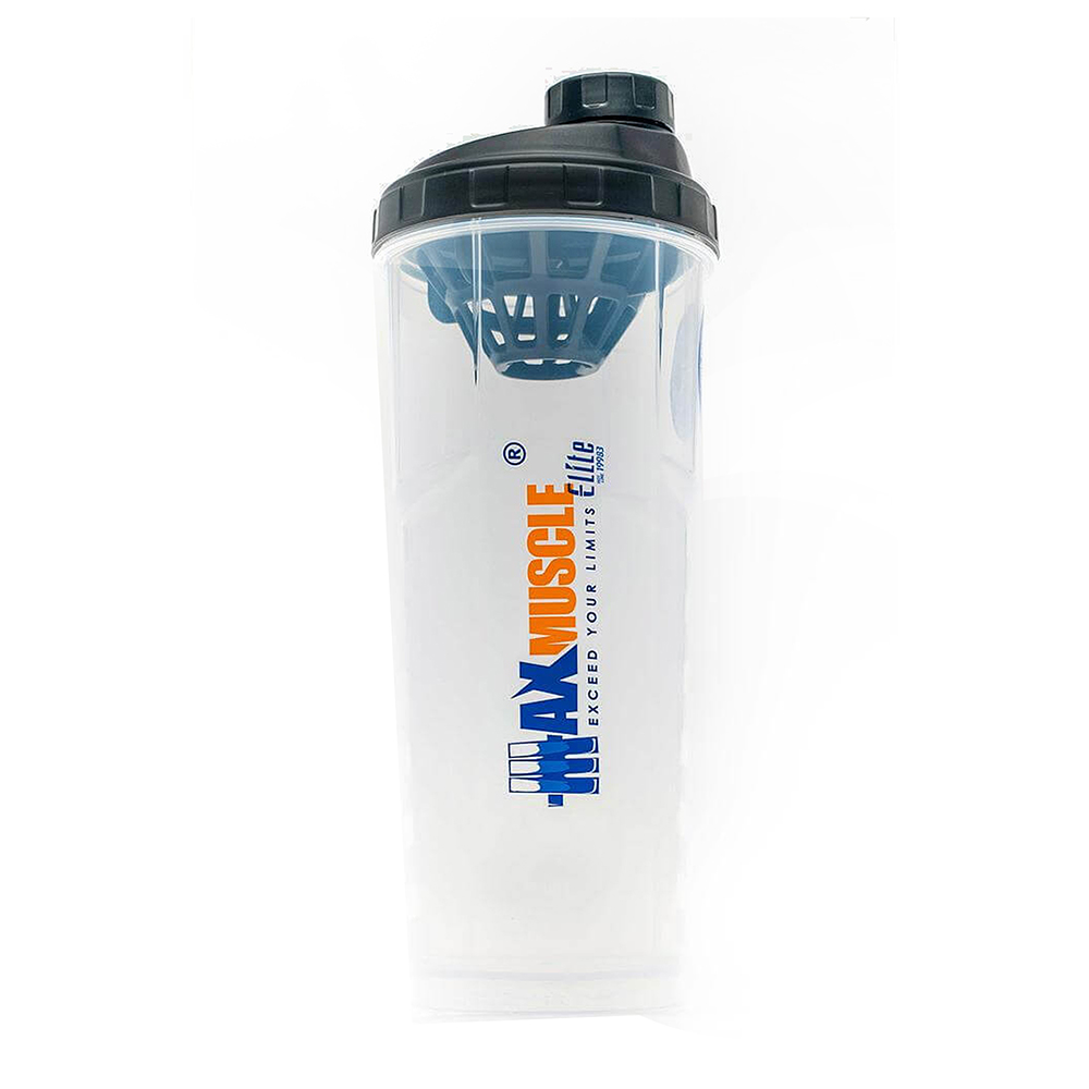 Max Muscle Shaker-1000ml-Clear Black | Maxmuscle Elite